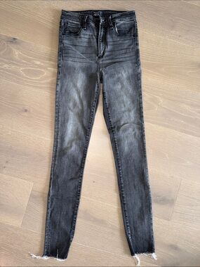 Abercrombie & Fitch High-Rise Women's Skinny Jeans - Washed Black size 25L